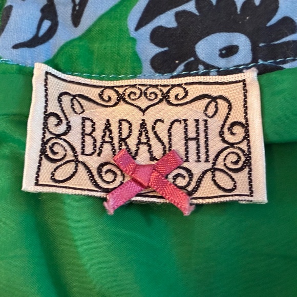 Yoana Baraschi Green Blue Tisza Paisley Print Skirt SIZE Medium - Picture 5 of 5